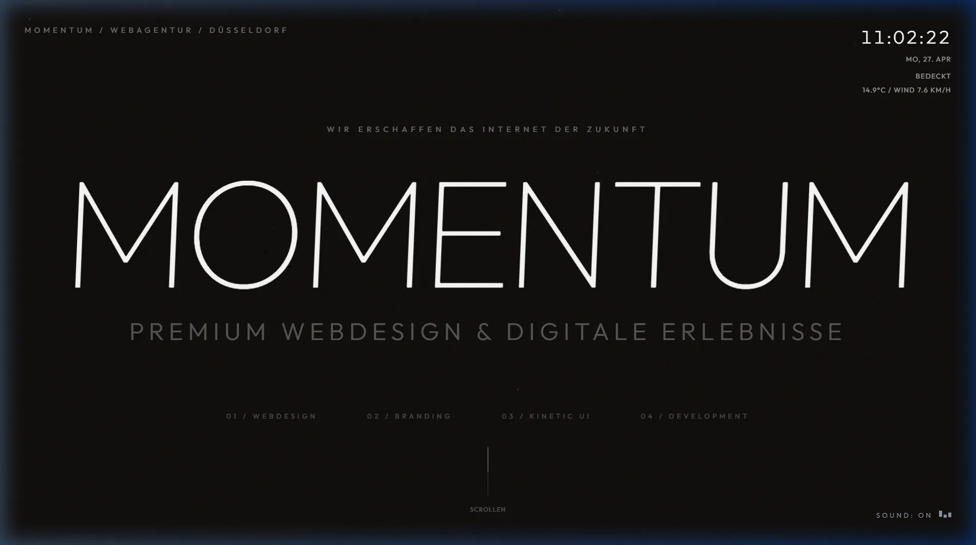 Screenshot von Momentum Design