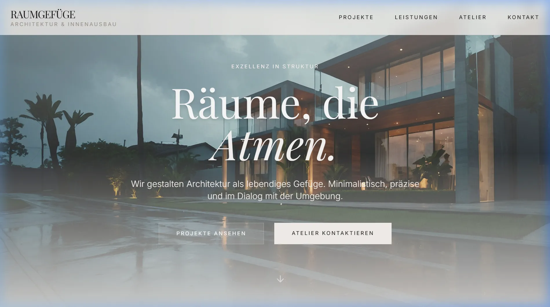 Screenshot von Raumgefüge